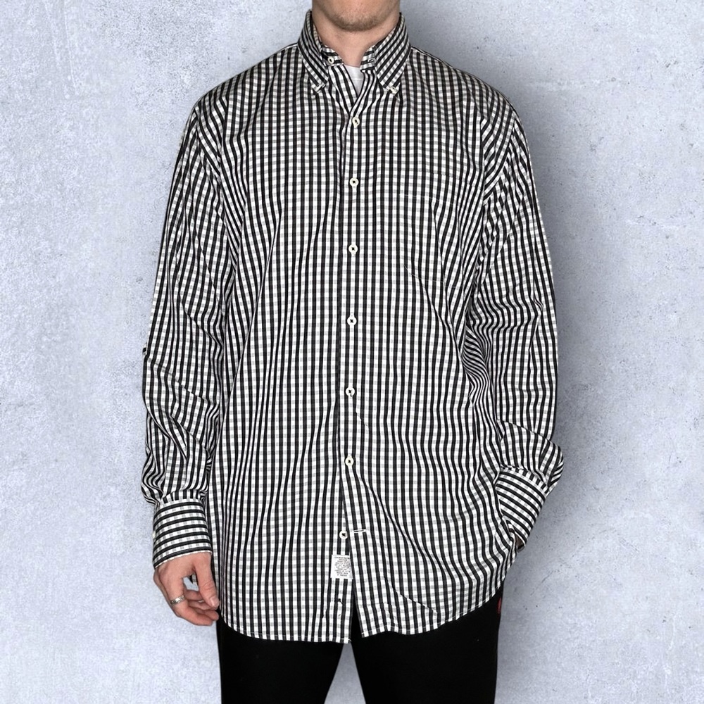 Peter Millar Button Down Gingham Plaid Shirt - image 2